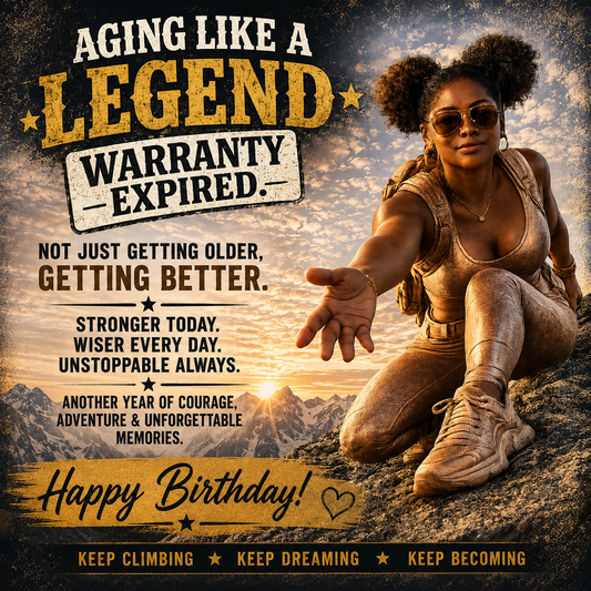 Aging Like A Legend: Black Female Digital Download
