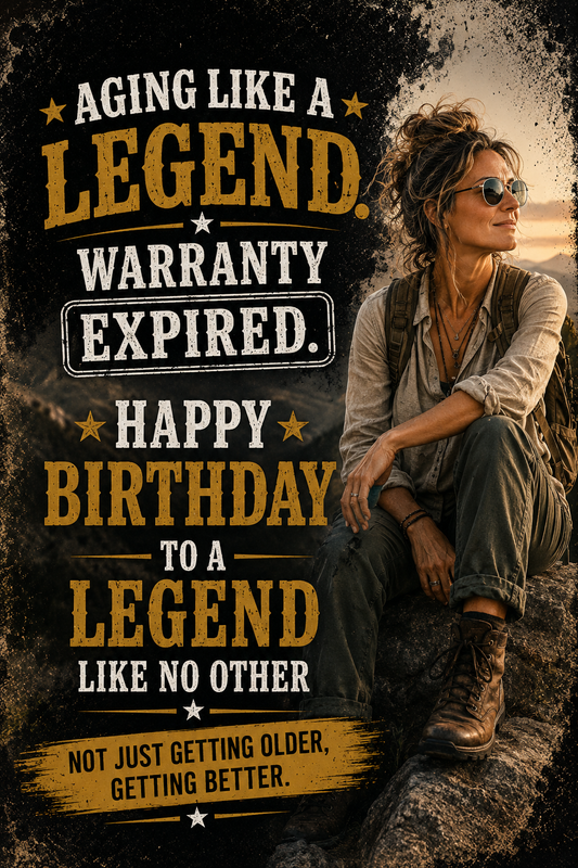Aging Like A Legend: Caucasian Female Digital Download