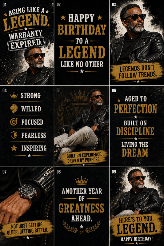 Aging Like A Legend: Black Male Digital Insta Reel