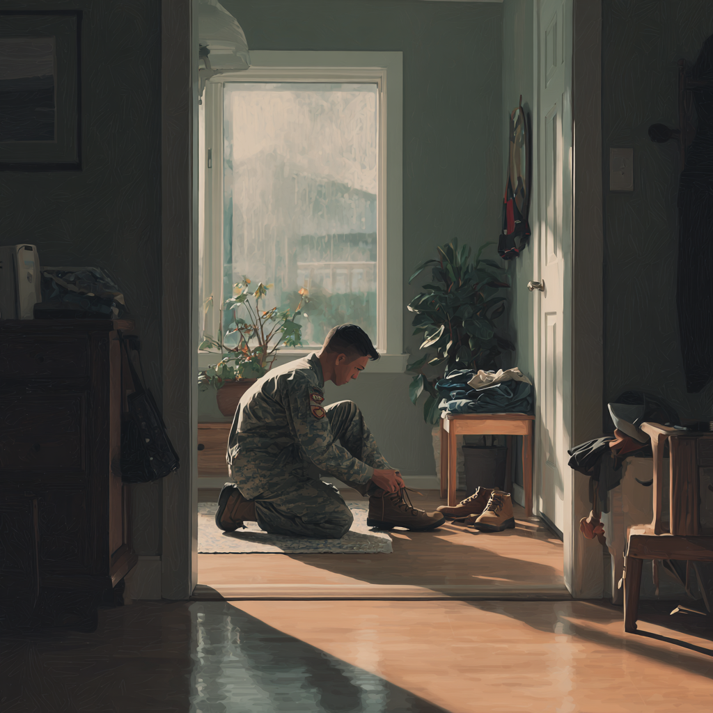 Veterans Day: Trading Shoes