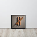 Framed photo paper poster