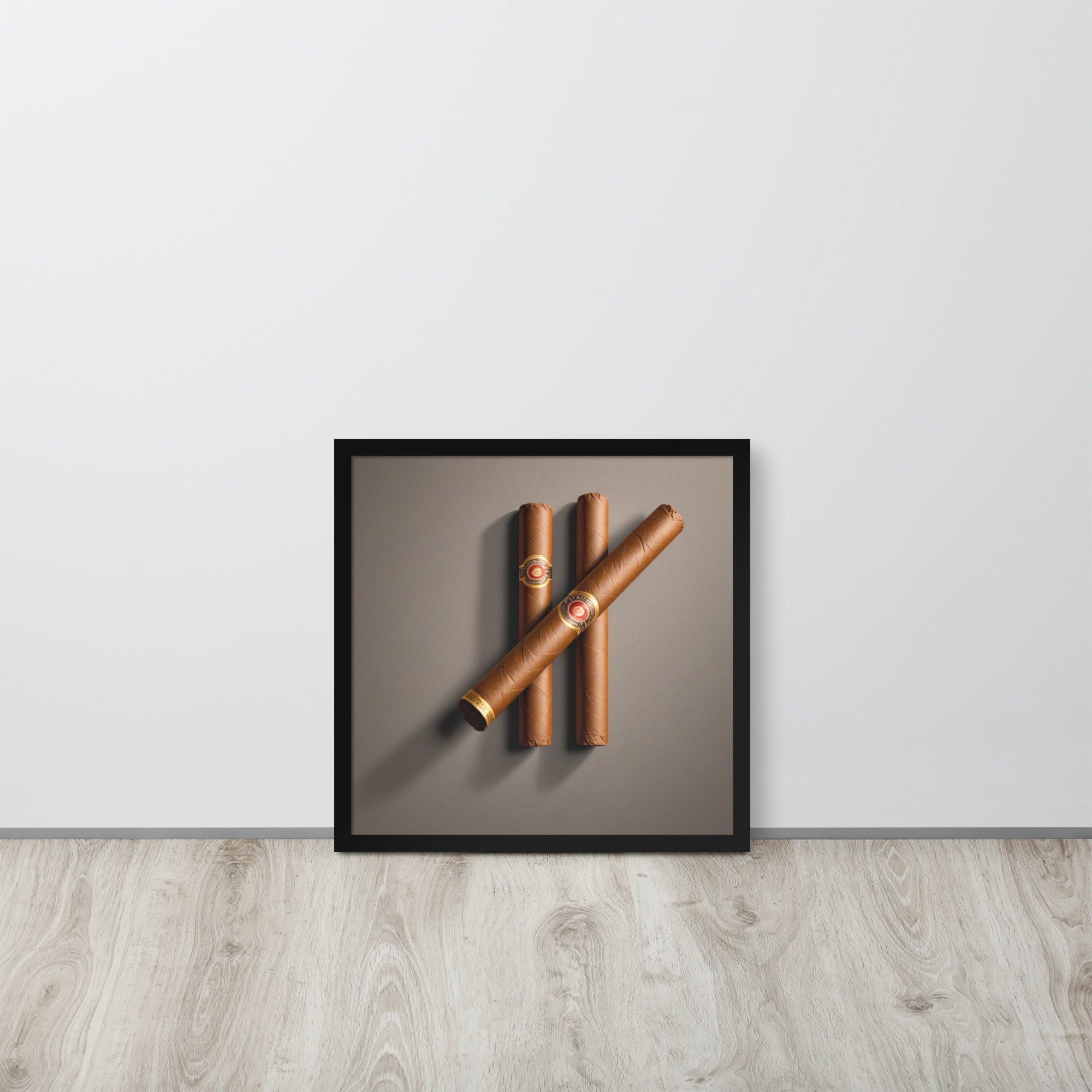 Framed photo paper poster